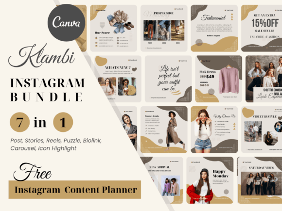 Download Canva Instagram Templates for Fashion - Canva instagram Collection