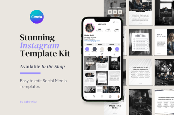 Download Stunning Instagram Template Kit - Kit Collection