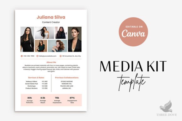 Download Editable Media Kit Template - Kit Collection