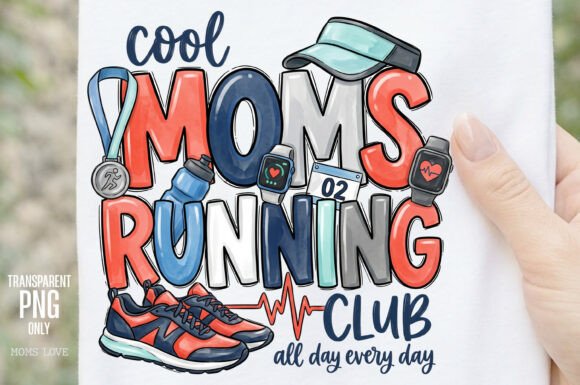 Download Cool Moms Running Club PNG - Running Collection