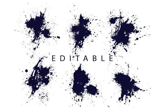 Download Black Blood Splatter Template Collection - Premium Resources