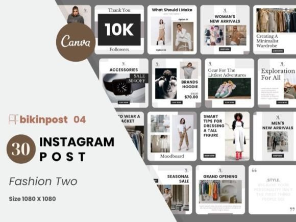 Download Fashion Canva Instagram Post Template - Canva instagram Collection