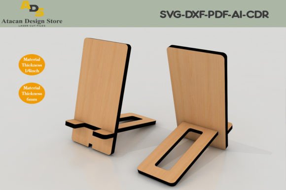 Download Mobile Phone Stand / Wood Tablet Holder - Phone Collection