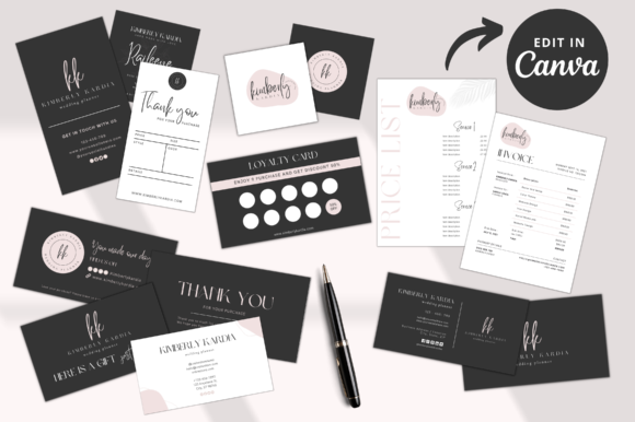 Download Online Business Branding Kit for Canva - Kit Collection