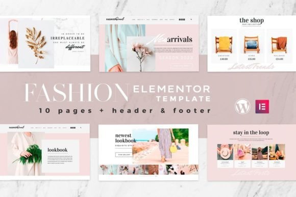 Download Fashion Feel Elementor Template Kit - Kit Collection