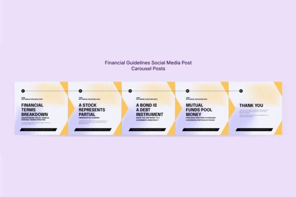 Download Colorful Financial Advice Social Kit - Kit Collection
