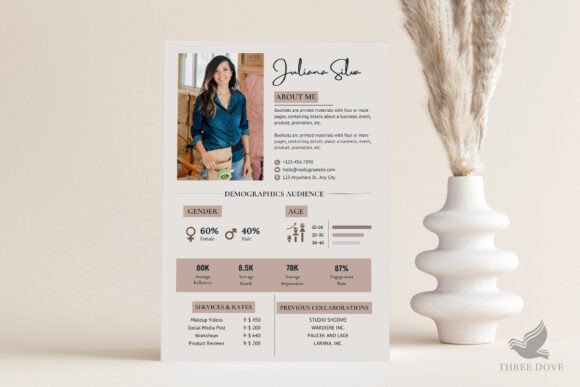 Download Editable Media Kit Template - 1 Page - Kit Collection