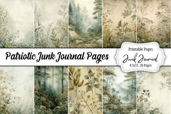 Download Forest Scrapbook Paper Journal Kit - Kit Collection