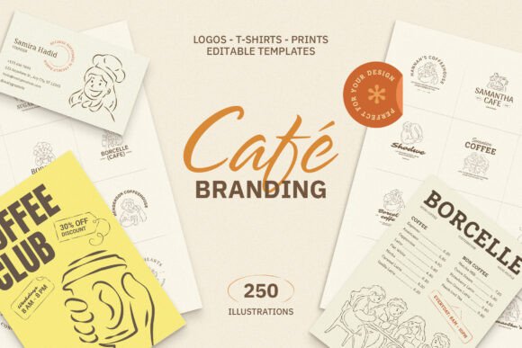 Download Whimsical Cafe &amp; Bakery Branding Kit - Kit Collection
