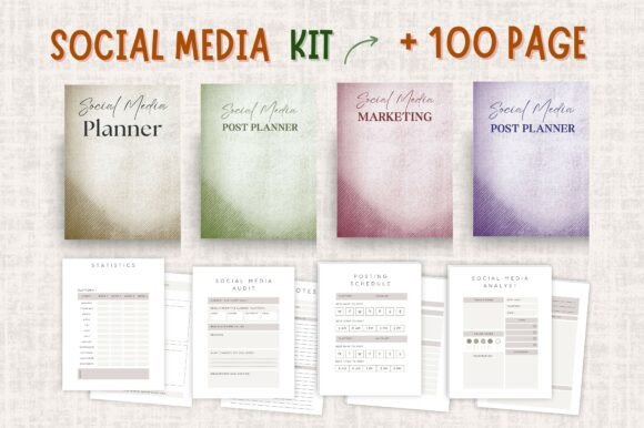 Download Social Media Planner Kit | 100+ Page KDP - Kit Collection