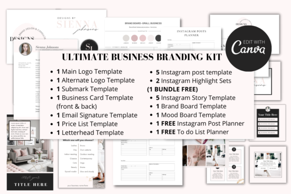 Download Complete Business Branding Kit for Canva - Kit Collection
