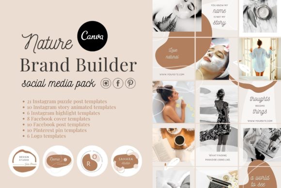 Download Canva Branding Kit Social Media Pack - Kit Collection