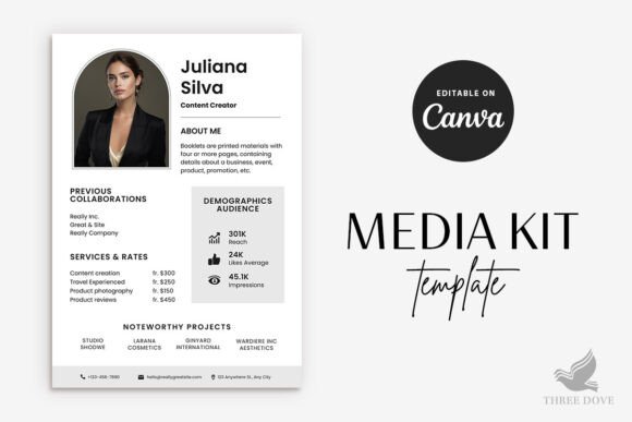 Download Editable Media Kit Template - Kit Collection