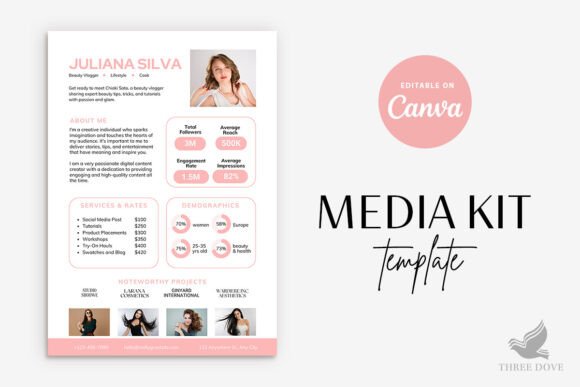 Download Royal Pink Theme Media Kit Template - Kit Collection