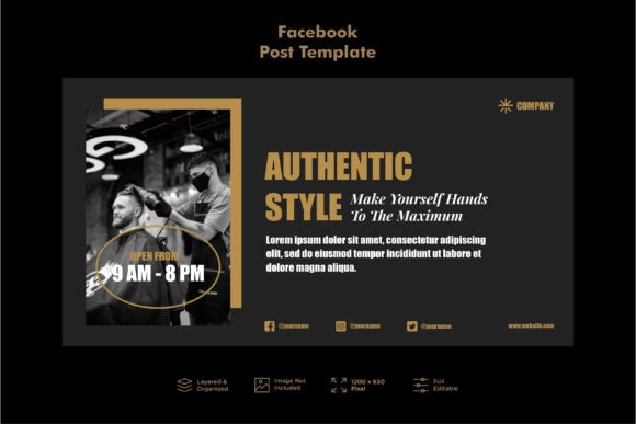 Download Babershop Social Media Kit Vol.1 - Kit Collection