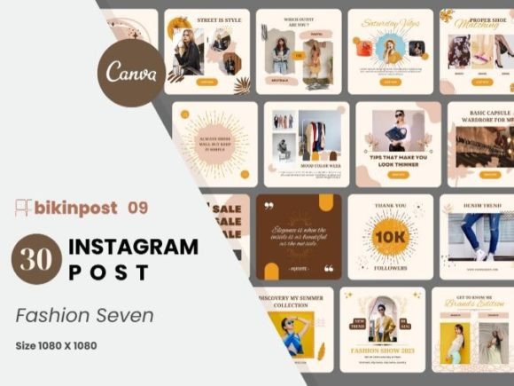 Download Fashion Canva Instagram Post Template - Canva instagram Collection