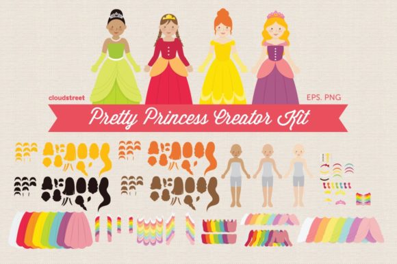 Download Pretty Princess Creator Kit Clipart Vector - Kit Collection